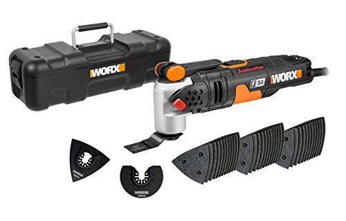 Worx WX681 F50 400W: Sonicrafter Multi-Tool Oscillating Tool with 40 Accessories