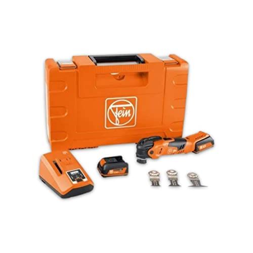 Fein Multimaster Tool: AMM 300 Plus Start Oscillating Kit - 12V Battery-Powered Cordless Multi Tool for Interior Work and Renovation - Includes 7 Accessories and Case