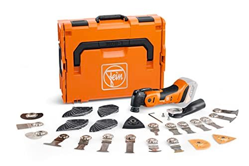 Fein Oscillating Multi Tool: AMPShare MultiMaster AMM 700 Max Top AS 18V Cordless Brushless Multitool with 60pcs Accessories in Carry Case Powerful Tool for Professionals & Homeowners