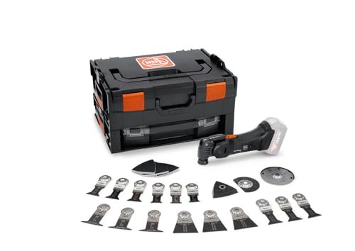 Fein Oscillating Multi Tool: Black Edition AMPShare AMM 700 MAX AS Multitool, Bare Unit, L-Boxx, 30pcs Accessories for Sawing in Wood and Metal, Grinding, StarlockPlus (Prize Inside Each Box)